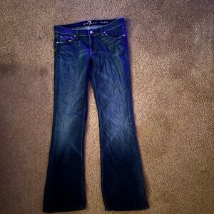 Seven darkwash blue boot cut jeans